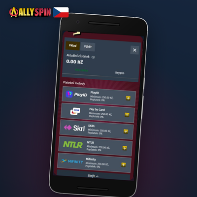 E-peněženky Skrill a Neteller zajistí rychlý vklad v Allyspin Casino