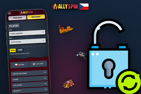 Zadejte promo kód při vkladu v Allyspin Casino a aktivujte uvítací bonus
