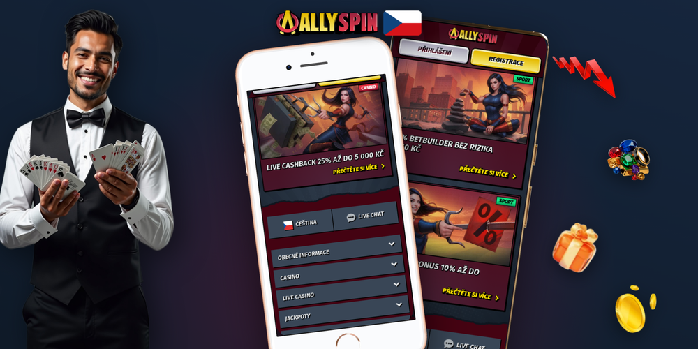 Registrační obrazovka Allyspin Casino s vyplněným bonusovým kódem ALLGIFT21