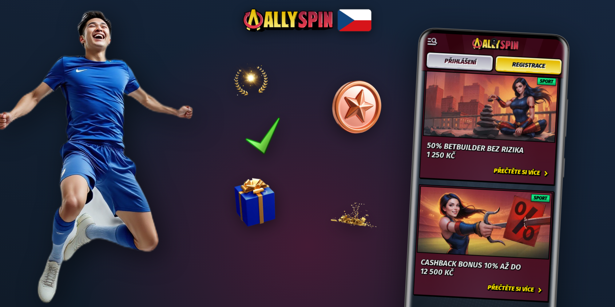 Čtyři kroky k získání uvítacího bonusu v Allyspin Casino